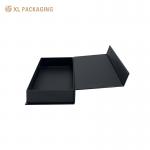 Black Cardboard Magnetic Closure Box Folding Clothing Garment T Shirt Customized Wholesale FactoryPackaging Box for sale