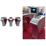Bidirectional nfc access control turnstile enter insert card exit card acceptor flap turnstile for sale