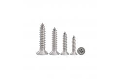 China Custom Cross Countersunk Head Tapping Screws Flat Head Pointed Tail supplier