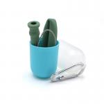 4 Color Reusable Collapsible Silicone Drinking Straw for sale