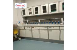 China Hospital Furniture Disposal Cupboard Manufacturers with Three Section Slider and Adjustable Shelves supplier