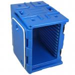 Blue Insulated Food Pan Carrier With Nylon Handles 90L Capacity For Easy Transport for sale
