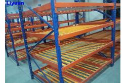 China 500-800kgs Carton Flow Rack Plastic Roller Sliding Shelves System Customized Dimension supplier