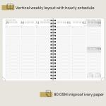 Donau Blue 2 Page Per Week Planner With Vertical Hourly Schedule