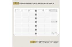 China Custom Turquoise Soft Cover Weekly Planner Jul. 2023 To Jun. 2023 supplier