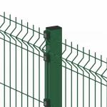 Curvy 3D Triangle Galvanized Welded Wire Mesh Fence PVC Coated for sale