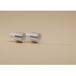 18 / 410 Large Glass Dropper Transparent Pipette Silver Collar For Fluid Delivery