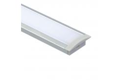 China PC Diffuser Cover LED Plaster Profile , U Channel LED Aluminum Profile supplier