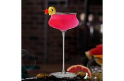 China 10 Oz Custom Clear Cocktail Glass Martini Glasses Bar Glassware supplier