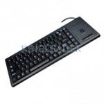 Compact Plastic Industrial Computer Keyboard IP65 With Function Keys And Trackball
