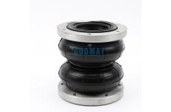 China Guomat Industrial Air Spring 2H160166 Double Convoluted Rubber Bellow with Flange supplier