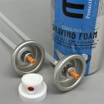 Compact Shaving Foam Valve for Travelers with Portable Design
