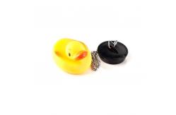 China Children Soft Vinyl Toys Bathtub Duck Plug Toy Custom Design 8*5*5cm supplier