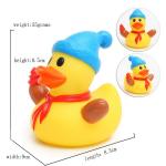 Eco - Friendly Children Toy Collectible Rubber Ducks Christmas Ornament 7cm Height for sale