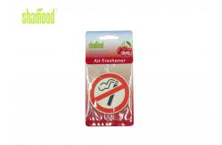 China Eco - Friendly House Air Freshener Cherry Smell No Smoking Paper Card supplier