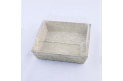 China Disposable Bakery Packaging Box Transparent For Sandwich Puff Cake supplier