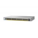 Catalyst 48 port managed POE switch WS-C2960L-48PQ-LL 4x10G SFP+ for sale