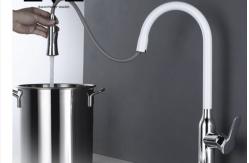 China Colored All Copper Undercounter Pull Out Sink Faucet supplier