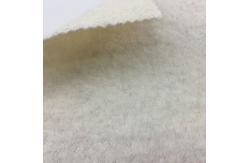 China Customization White Polyester Tweed Wool Fabric 57 inch Double Sided supplier
