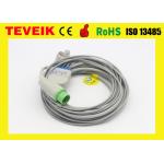 Medical Biolight Round 12pin 5 lead ECG Cable For M9500 Patient Monitor , TPU Materials for sale