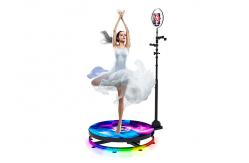 China Selfie 360 Automatic Photo Booth Slow Live Broadcast Spin Booth 360 Smaller Volume supplier