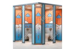 China High Impact Resistance and Fireproof Public Toilet Partition Wall supplier