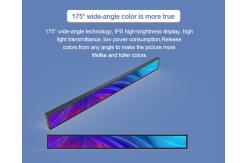 China 23.1 Inch Stretch Bar Totem Lcd Display High Brightness Strip Advertising Screen supplier