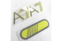 China Cool Peel 3D Heat Transfer Labels For Garments With Reflective Effect supplier
