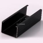 Black Anodized Aluminium Alloy Profile Customize Water Tightness High Stiffness for sale