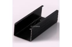 China Black Anodized Aluminium Alloy Profile Customize Water Tightness High Stiffness supplier