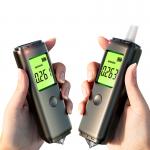 Black Personal Home Blood Alcohol Tester With Rechargeable Lithium Battery for sale