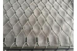 China Staircase Balustrade Cable Mesh Diamond Shape Customized Panel Size supplier