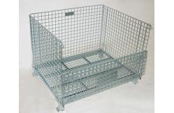 China Welded Steel Wire Container Storage Cages Butterfly Wire Mesh Pallet Cages supplier
