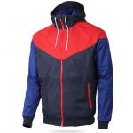 Multi Function Mens Outdoor Jacket , Contrast Color Built In Earphone Jacket for sale
