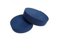 China Brushed Polyester Elastic Webbing 25mm Elastic Band Dark Blue supplier