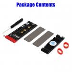 NGFF(M.2)  Nvme M Key SSD To PCI- E 4X Adapter With Heatsink(Vertical Installation) for sale