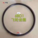 Diesel Engine Parts Excavator Flywheel Ring Gear 6BD1 1-12331164-3 129T
