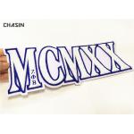 Chain Outline Chenille Letterman Letter Patches Felt Background 6 Tall