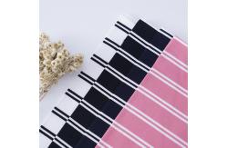 China Heathy And Soft Fashionable Easy To Care Striped Knit Fabric For Tracksuit supplier