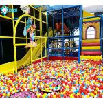 Adventure Play Park Multi-Level Indoor Playground With Colorful Mesh Structures for sale