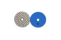China 4Inch Granite Polishing Pads For Angle Grinder Blue 50 Grit Diamond Pad supplier