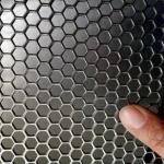 Hexagonal Hole Aluminum Perforated Metal Mesh Sheet 1mm thickness for sale