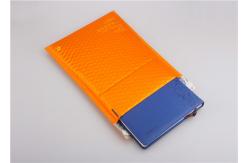 China Orange Metallic Padded Envelopes Custom Bubble Mailers 35x330mm #H Eco Friendly supplier
