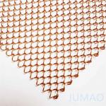 ODM Gold Mesh Curtains Metal Drapes For Hotel Club for sale