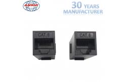 China Cat6 UTP RJ45 Keystone Jack , 8P8C Female Jack Inline Coupler Connector Adapter supplier