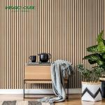 Apartment Sound Absorption Acoustic Panel with Handcrafted Polyester Fiber Slat Design for sale
