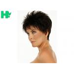 Natural Straight Wave Short Style Synthetic No Weft Full Hair Wig for sale