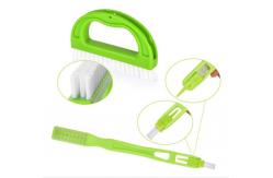 China 14cm Ergonomic Tile Scrubber Brush Set 6pcs With Nylon Bristle supplier