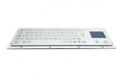 China Metal Industrial Kiosk Keyboard Back Side Mounting Engraved Graphics supplier
