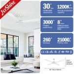 English 1stshine Ceiling Fan with Remote Control Tropical Design 110v/220v CE Certificate